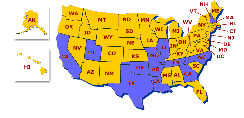 Map of United States
